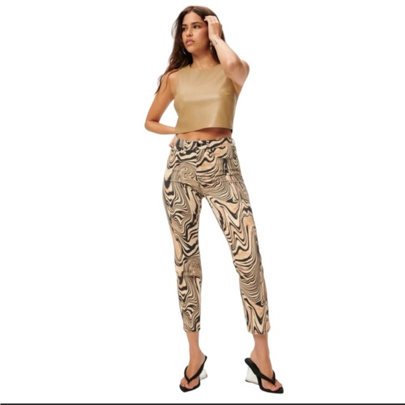 Good American Good Classic Natural Swirl Skinnyish Fit Hi-rise Jeans Size 00/24 - Picture 11 of 11